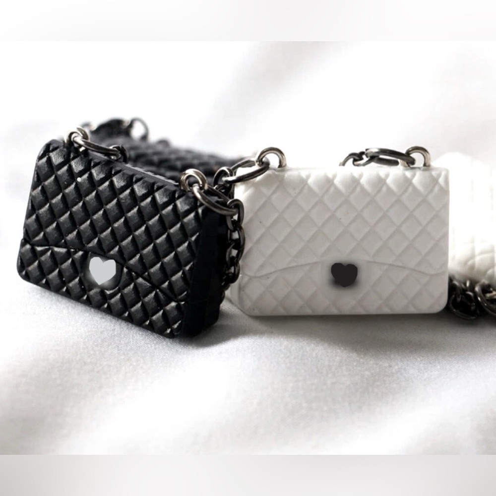 Labubu Doll handbag Luxury Designer Looks Inspired 2 HandBags Black & white Set